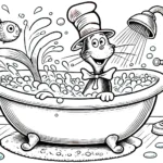 coloriage Le Chat chapeauté et dessin a imprimer