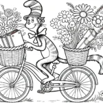 imprimer coloriage Le Chat chapeauté gratuit