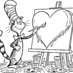 coloriage Le Chat chapeauté à imprimer