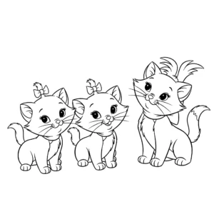 coloriage Les Aristochats Bébé pour enfant de à imprimer