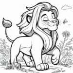 coloriage Mufasa gratuit à imprimer