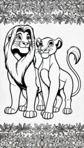 coloriage Mufasa a dessiner en ligne