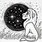 coloriage Mufasa à imprimer gratuit