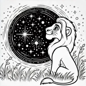 coloriage Mufasa à imprimer gratuit