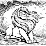 coloriage Mufasa gratuit en ligne