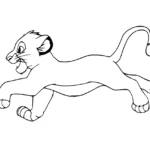 coloriage Mufasa à imprimer pour enfant de 6 ans