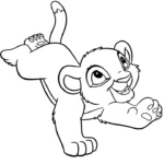 coloriage Mufasa à imprimer a4