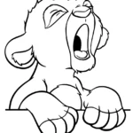 coloriage Mufasa pour enfant de 4 ans