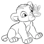 coloriage Mufasa pour enfant gratuit