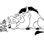 coloriage Mufasa à imprimer pour enfant de 8 ans
