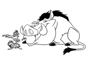 coloriage Mufasa à imprimer pour enfant de 8 ans