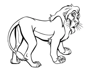coloriage Mufasa à imprimer gratuit