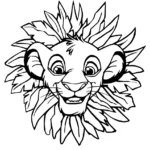 coloriage Mufasa a dessiner en ligne