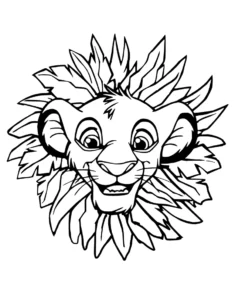 coloriage Mufasa a dessiner en ligne