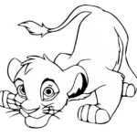 coloriage Mufasa a dessiner et imprimer