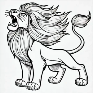 imprimer coloriage Mufasa