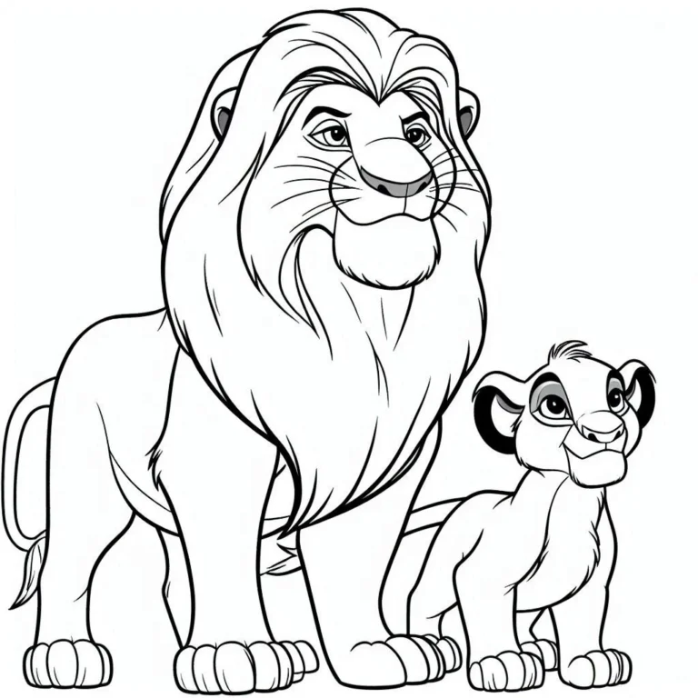 Tranh tô màu Mufasa