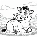 coloriage Mufasa à imprimer gratuit