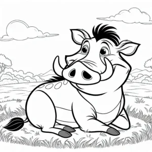 coloriage Mufasa à imprimer gratuit