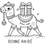 coloriage Nouvel An 2025 en ligne pour enfant