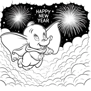 coloriage Nouvel An 2025 à imprimer pdf gratuit