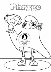 coloriage Phryge à imprimer pour enfant de 8 ans
