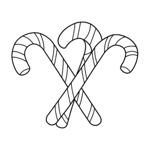 coloriage Plusieurs sucres d’orge croisés pour enfant de 5 ans