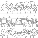 coloriage Sprunki pour enfant