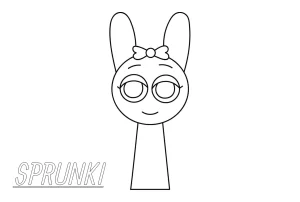 coloriage Sprunki et dessin a imprimer