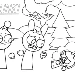 imprimer coloriage Sprunki pour enfant