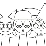 coloriage Sprunki à imprimer gratuitement