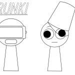 coloriage Sprunki pour enfants à imprimer
