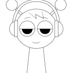 coloriage Sprunki pour enfants a imprimer gratuit