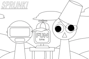 coloriage Sprunki et dessins