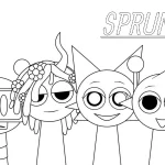 coloriage Sprunki d