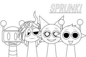 coloriage Sprunki d