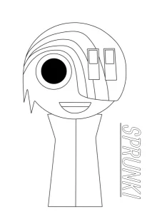 coloriage Sprunki pour enfant de 2 ans