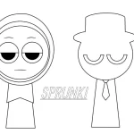 coloriage Sprunki pour enfants à télécharger