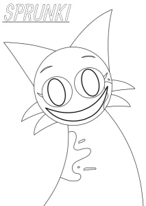 image pour coloriage Sprunki enfant