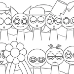 coloriage Sprunki pour enfant gratuit