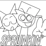 coloriage Sprunki a dessiner et imprimer