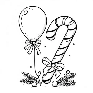 coloriage Sucre D’orge pour enfant a imprimer gratuit