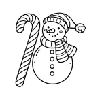 coloriage Sucre D’orge pour enfant de 5 ans