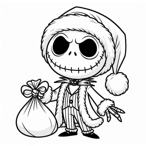 Tranh tô màu The Nightmare Before Christmas