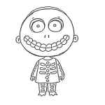 coloriage The Nightmare Before Christmas à imprimer pour enfant de 8 ans