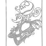 coloriage The Nightmare Before Christmas à imprimer pour enfant de 9 ans