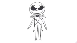 coloriage The Nightmare Before Christmas à imprimer pour enfant de 7 ans