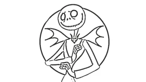 coloriage The Nightmare Before Christmas à imprimer pdf gratuit
