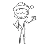 coloriage The Nightmare Before Christmas à imprimer gratuit