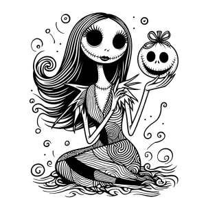 imprimer coloriage The Nightmare Before Christmas pour enfant